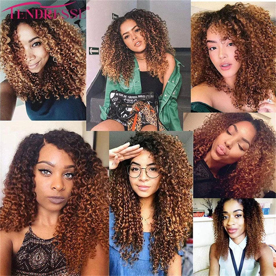 10A Mongolian Afro Kinky Curly Human Hair 2/3 Bundles with 4x4 Lace Closure 100% Unprocessed Virgin Kinky Curly Human Hair Weave