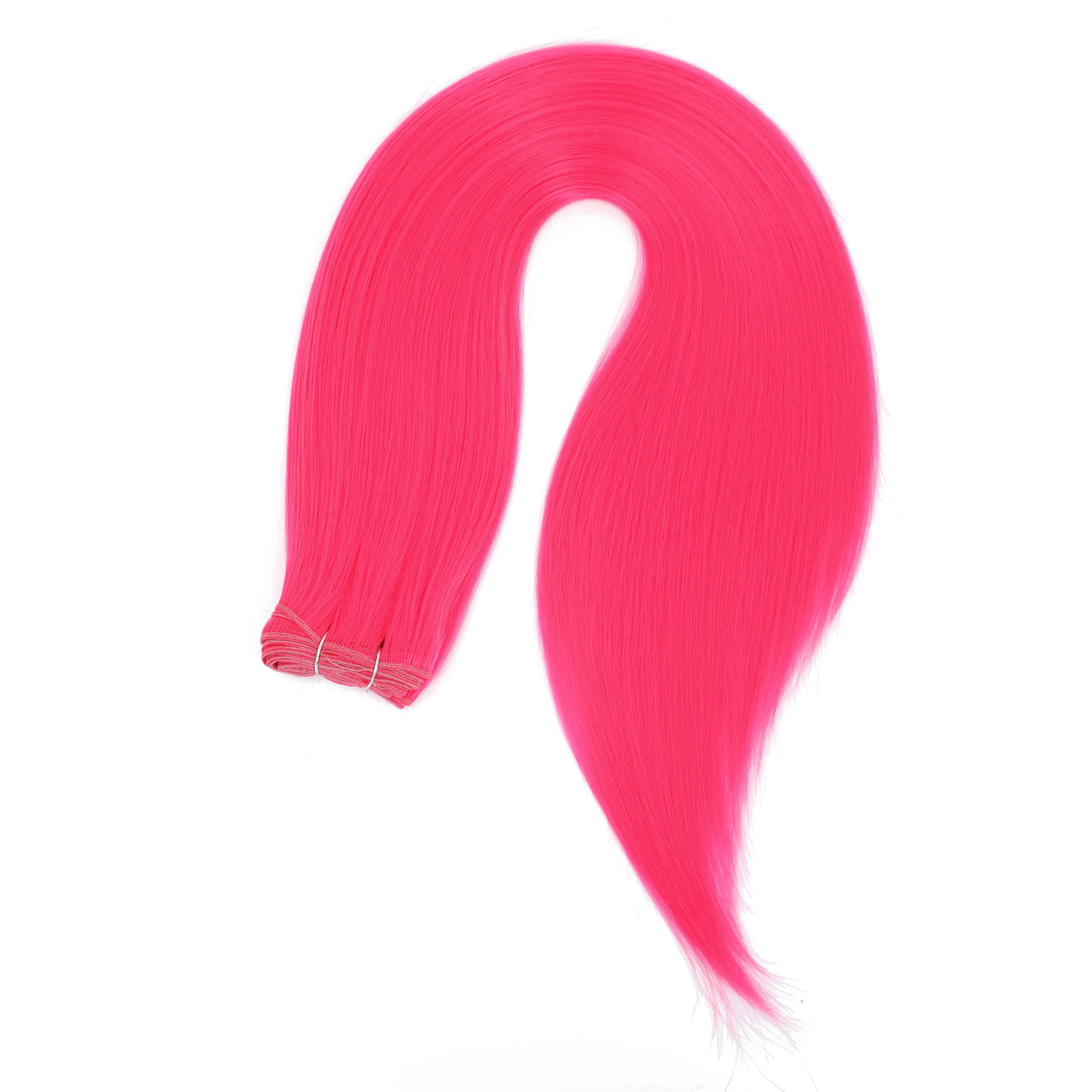 24-32 Inch Bio Protein Straight Hair Bundles Synthetic High Temperature 150g 200g Ombre Brown M888 Orange Soft Hair Weaving