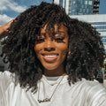 Afro Kinky Curly Wig Human Hair Short Pixie Curl Afro Kinky Curly Wig Natural And Soft4B 4C Brazilian Hair Wig Full Machine Made