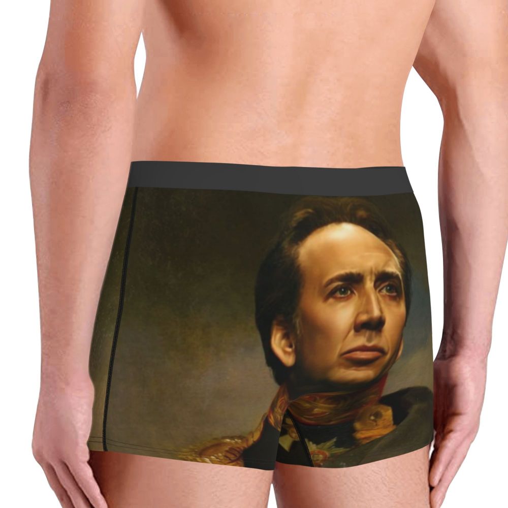 Custom Nicolas Cage Boxer Shorts For Homme 3D Printed Male Nic And His Girls Underwear Panties Briefs Breathbale Underpants