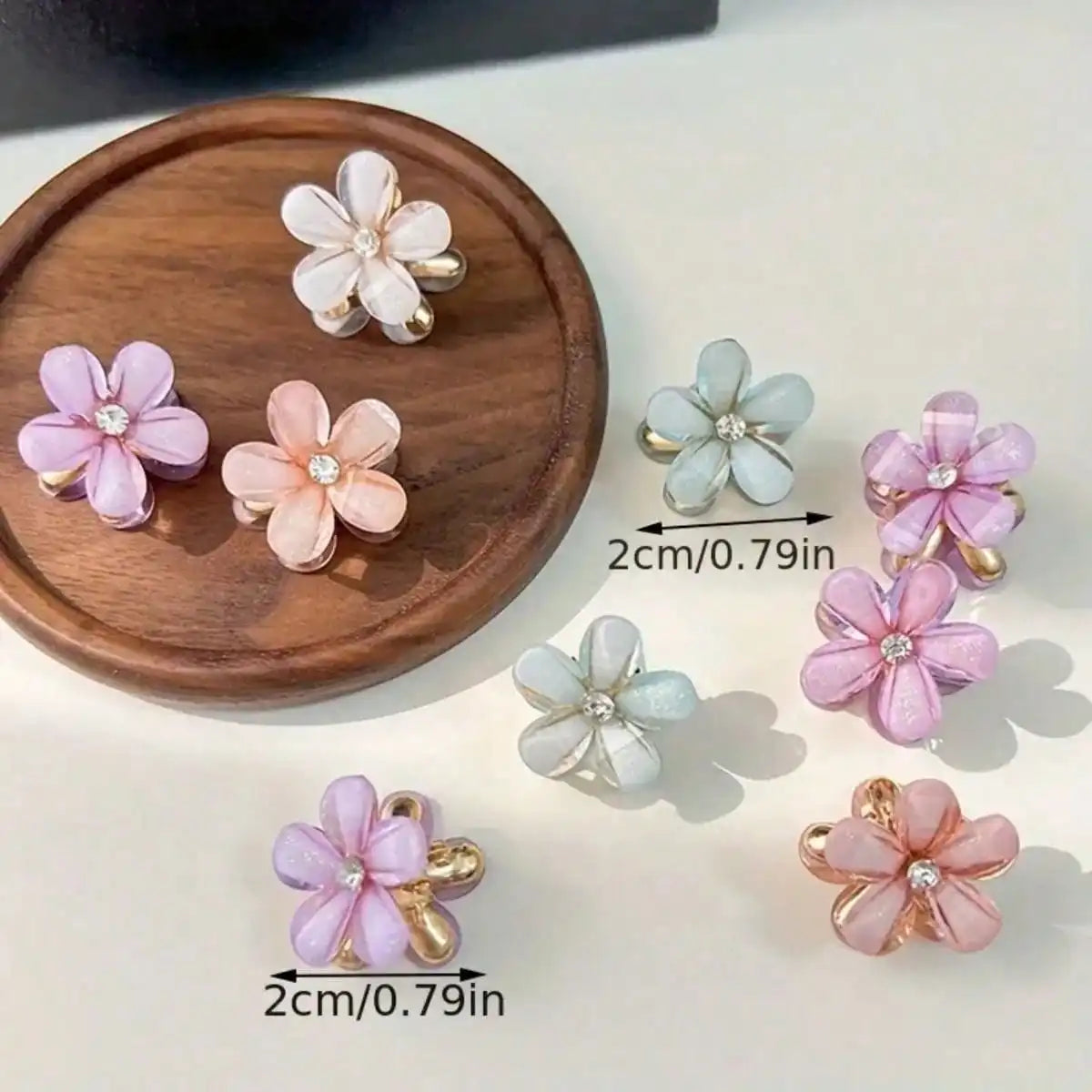 10pcs Super Fairy Flower Claw Clip Hair Clip Side Hair Root Girl Clip Hair Accessories Headwear,Hairpiece,Bangs,Shattered Hair