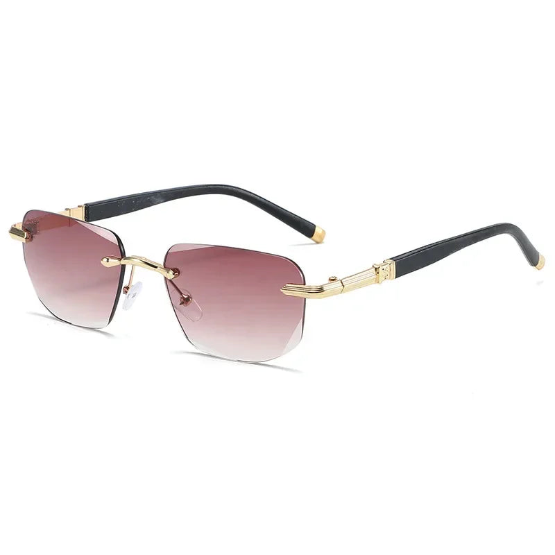 Ultra Light Frameless Diamond Cutting Reading Glasses  Women Men Anti Blue Light Presbyopia Glasses Fashion Sun Shading Glasses
