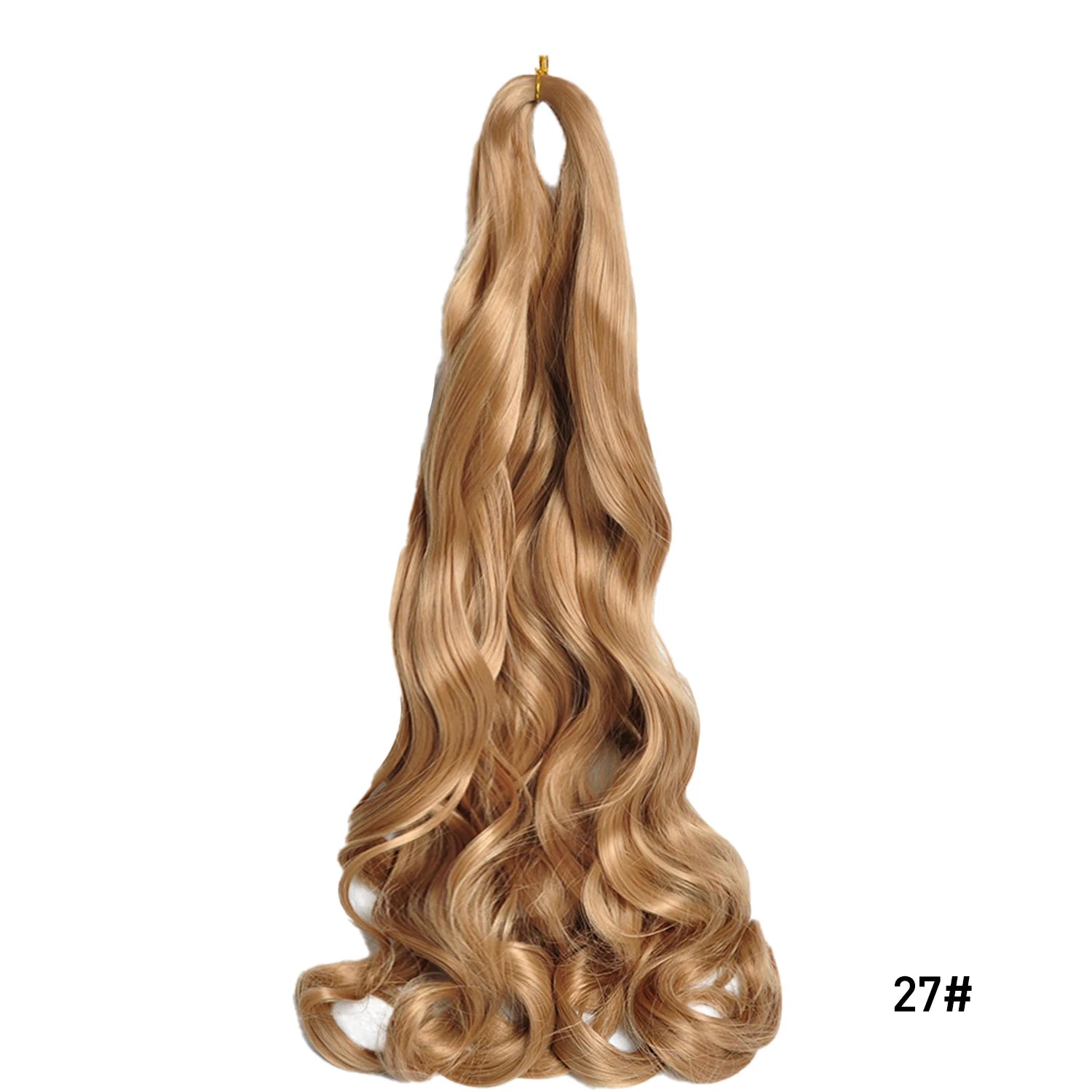 French Curly Crochet Braiding Hair Synthetic Loose Wave Ombre Braids Hair for Women Spiral Curls Pre Stretched Hair Extensions