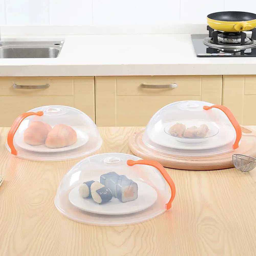 NEW Microwave Oil-proof Cover High Temperature Resistant Heating Cover Food Warming Cover with Steam Vent Fresh-keeping Cover