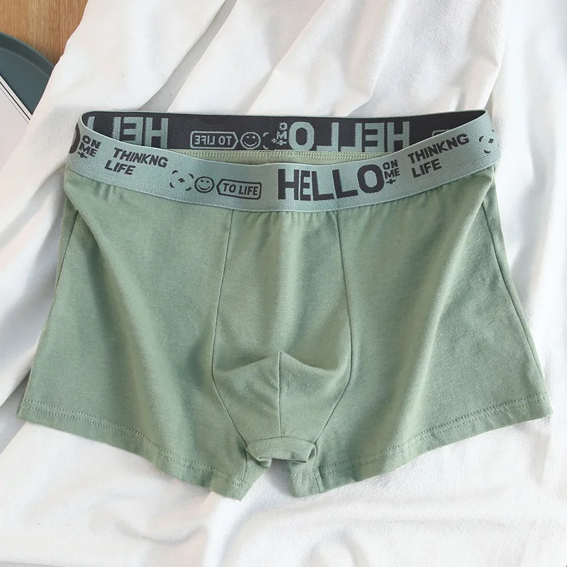 12 pieces Mens Underwear Men Cotton Underpants Male Pure Men Panties Shorts Breathable Boxer Shorts Comfortable soft Plus size