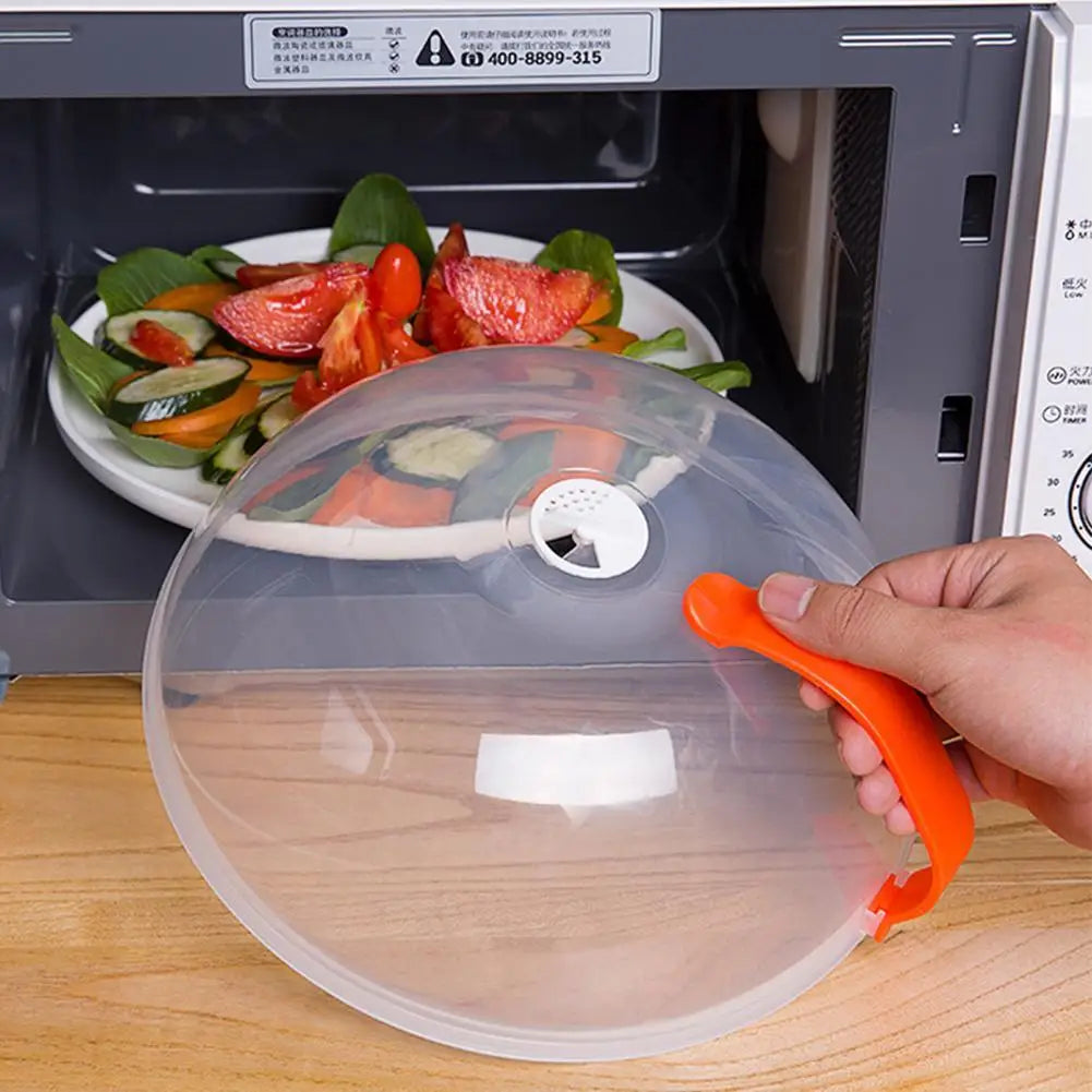 NEW Microwave Oil-proof Cover High Temperature Resistant Heating Cover Food Warming Cover with Steam Vent Fresh-keeping Cover