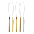 5 pcs micro rings loop tool loop threader pulling needle used with hair plier  beads for hair extension tools crochet hook loops