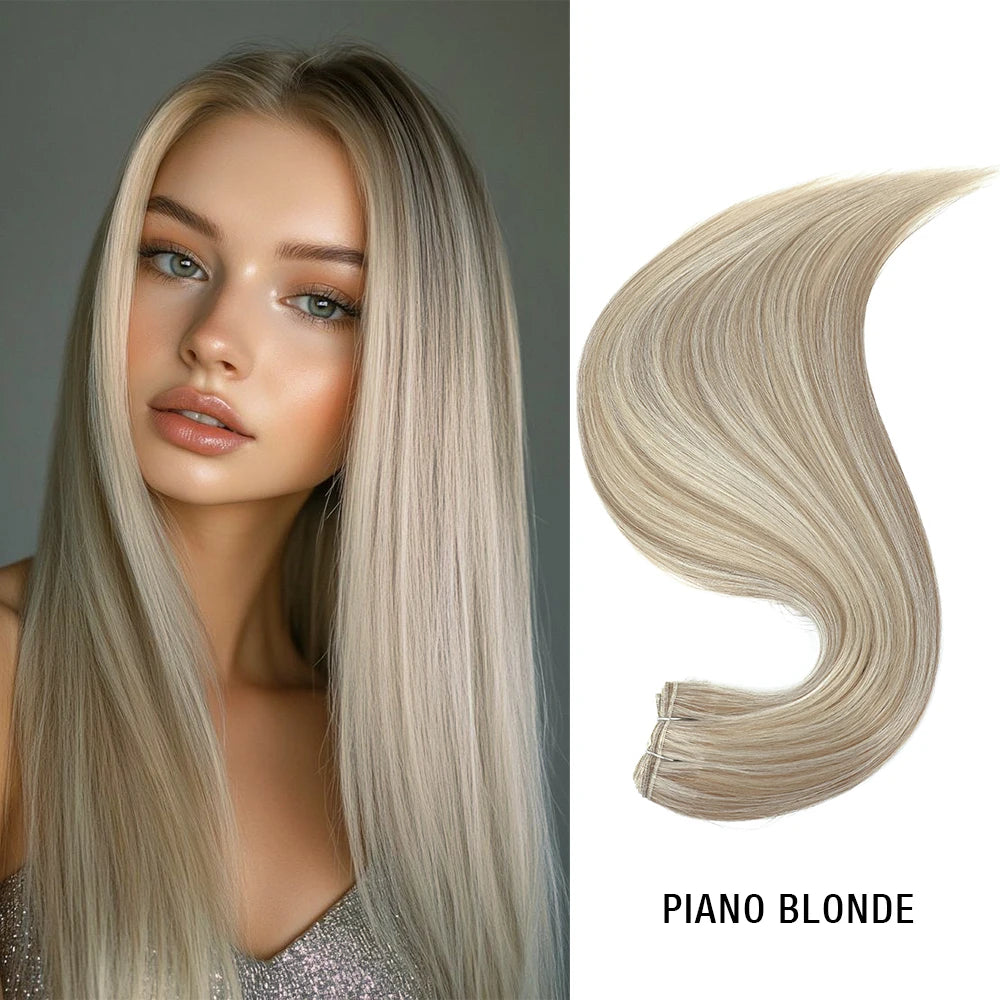 24-32 Inch Bio Protein Straight Hair Bundles Synthetic High Temperature 150g 200g Ombre Brown M888 Orange Soft Hair Weaving
