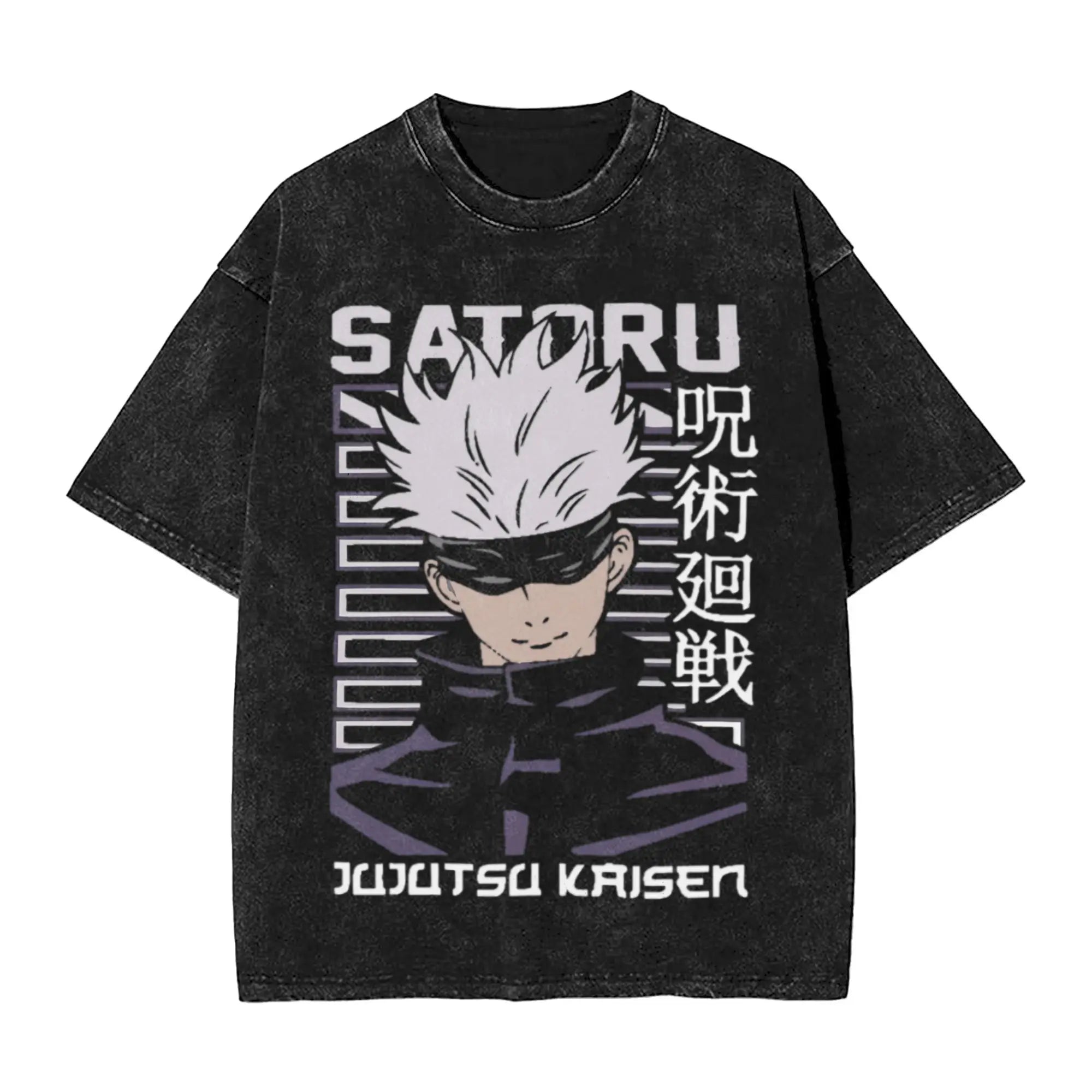 Suguru Geto anime girl dinner  Merch Washed T Shirt Men Women Streetwear Hip Hop T-Shirt Printed  Tee Shirt Cotton