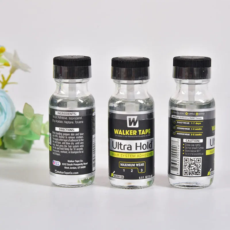 Ultra Hold Wig Glue Waterproof Hair Glue For Lace Wig/Toupee/Closure Invisible Hair System Adhesive With Brush+Lace Remover