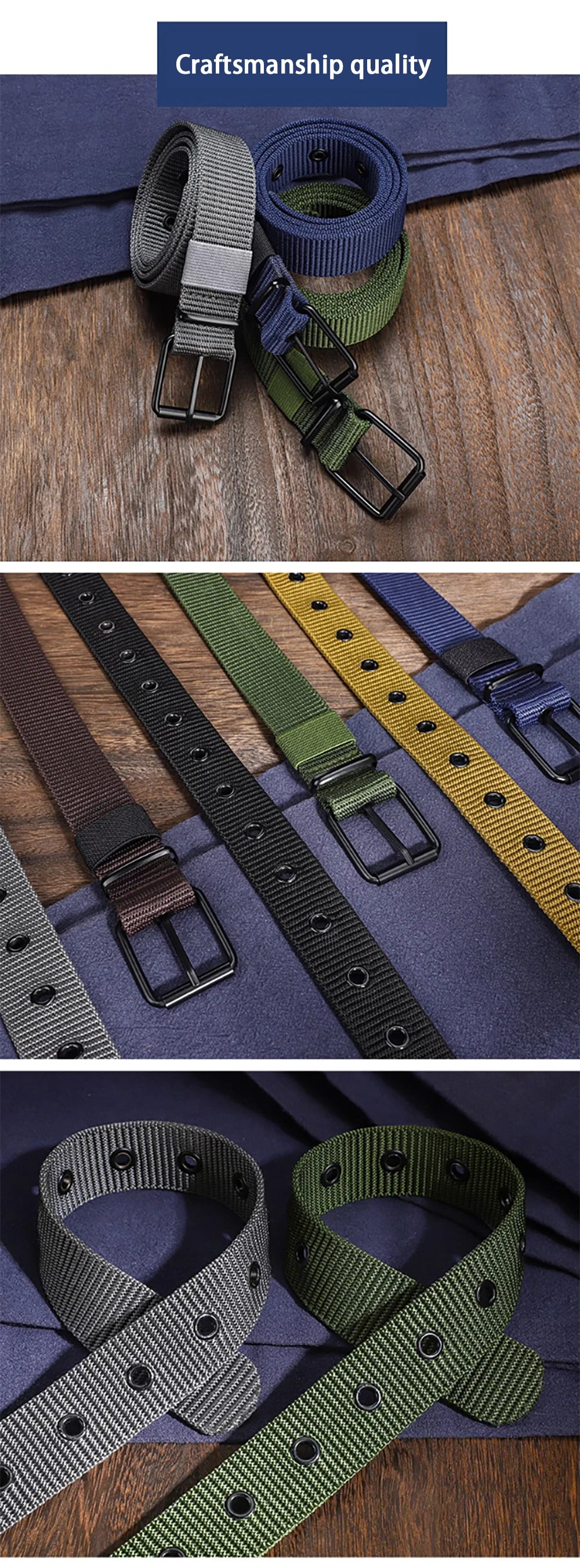 1pc Men's Belt Porous Canvas Metal Pin Buckle Belt Outdoor Sports Belt Women's Fashion Eyelet Belt With Jeans Belt For Men Women