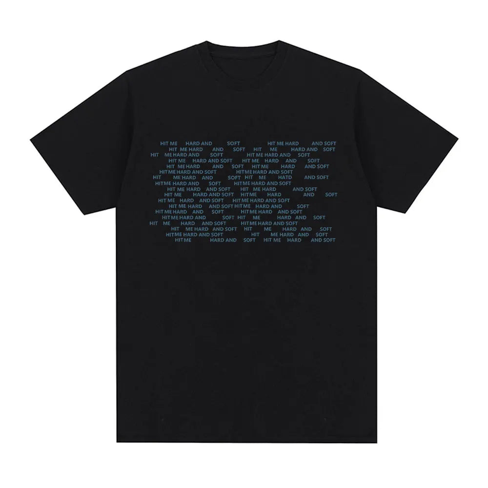 Hit Me Hard and Soft 2024 Tour T Shirt Men Women Fashion Hip Hop T Shirts 100% Cotton Loose Short Sleeve T-shirts Fans Gift Tops