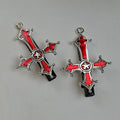 Dark Punk Gothic Cross Hair Clip Y2k Subculture Niche Design Sweet Cool Style Edge Bangs Clip Personality Accessory