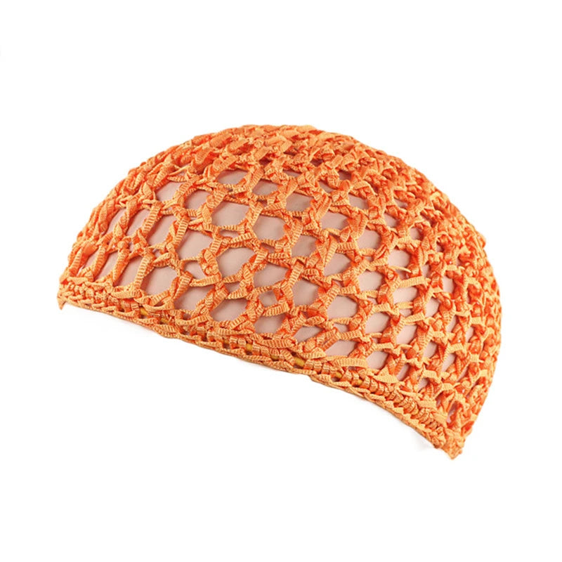 1pc Mesh Crochet Hair Net Woven Hair Cap Bonnet Night Cap Sleep Cap For Women Wig Head Cover Accessories