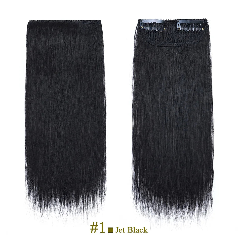 S-noilte 1pc Straight Clip in Hair Extensions Human Hair Side Head 8inch 12inch Black Brown Women Fake Hairpiece Platinum Blonde