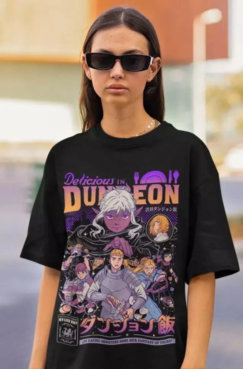 Laios Touden Dungeon Meshi Unisex T - Shirt: Deliciously Loved by Anime Fans