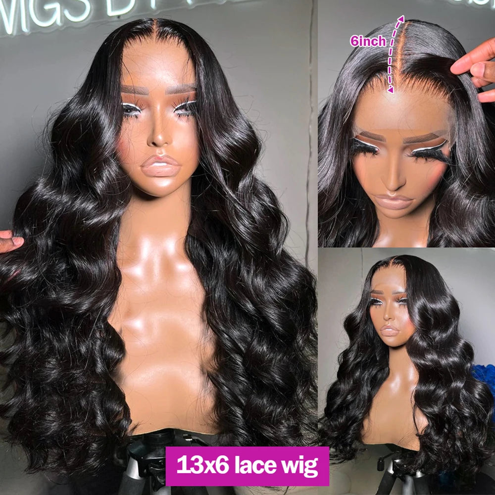 30 36 Inch Body Wave 13x6 Hd Transparent Lace Frontal Wig 13x4 Lace Front Human Hair Wig 360 Brazilian PrePlucked Wigs For Women