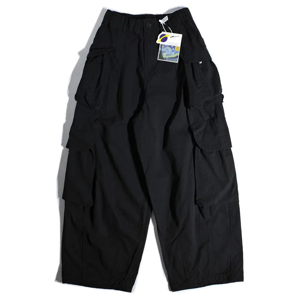 Heavyweight Wide Leg Workwear Trousers CityBoy Hong Kong Style Multi-Pocket Loose Straight Casual Shape Men's Pants
