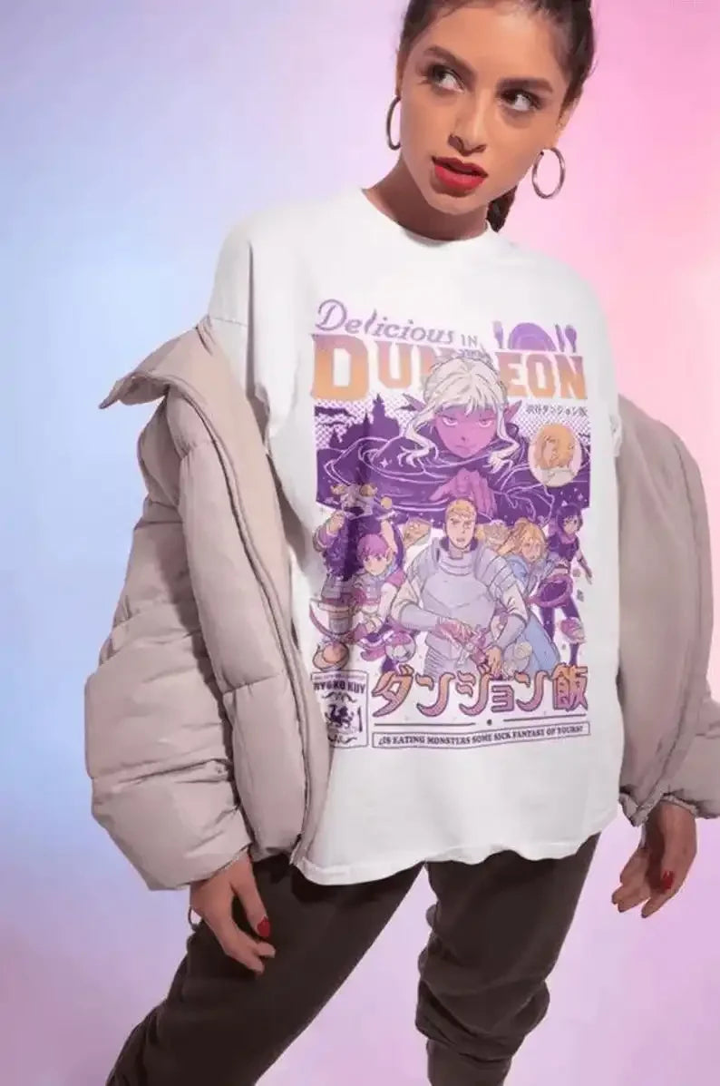 Laios Touden Dungeon Meshi Unisex T - Shirt: Deliciously Loved by Anime Fans