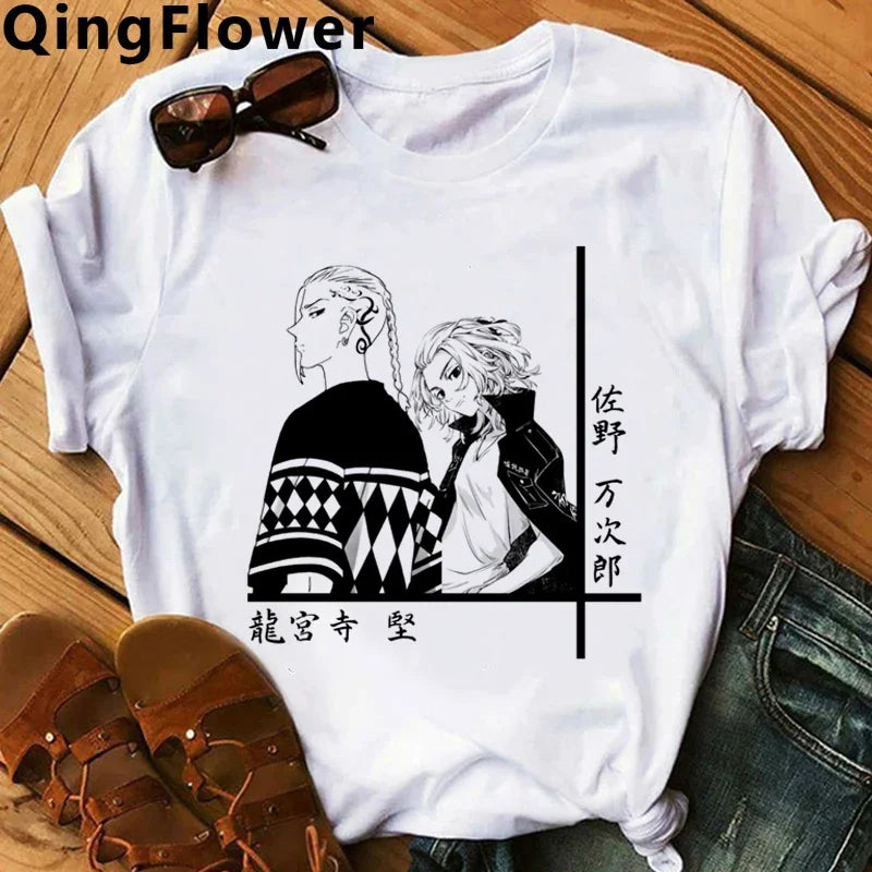 Hot Japanese Anime Tokyo Revengers T Shirt Men Chifuyu Matsuno Graphic Tees Anime T-shirt Unisex Summer Tops Tshirt Male