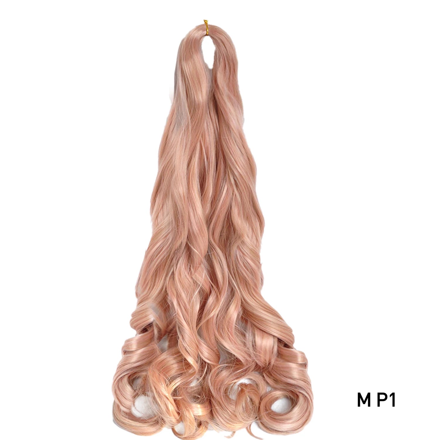 French Curls Braiding Hair Extensions 24Inch Synthetic Curl Hair Loose Wave Spiral Curl Crochet Hair Braids For Black Women