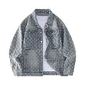 Fashion Stylish Luxury Clothing Loose-fitting Jacket for Casual Cotton Suitable Spring and Autumn Water-washed Jacquard Jacket