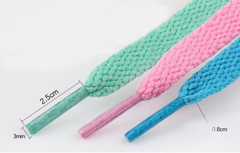 Unisex Nylon Shoelace Decoration Fixed Office Career Casual Daily Navy Green Blue Purple Red 1Pair All Seasons Shoe Ties