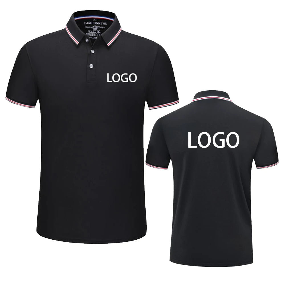 Summer Men And Women Polo Shirts Custom Logo Embroidery Print Polyester Clothing Personal Group Company Design Tops DIY Workwear