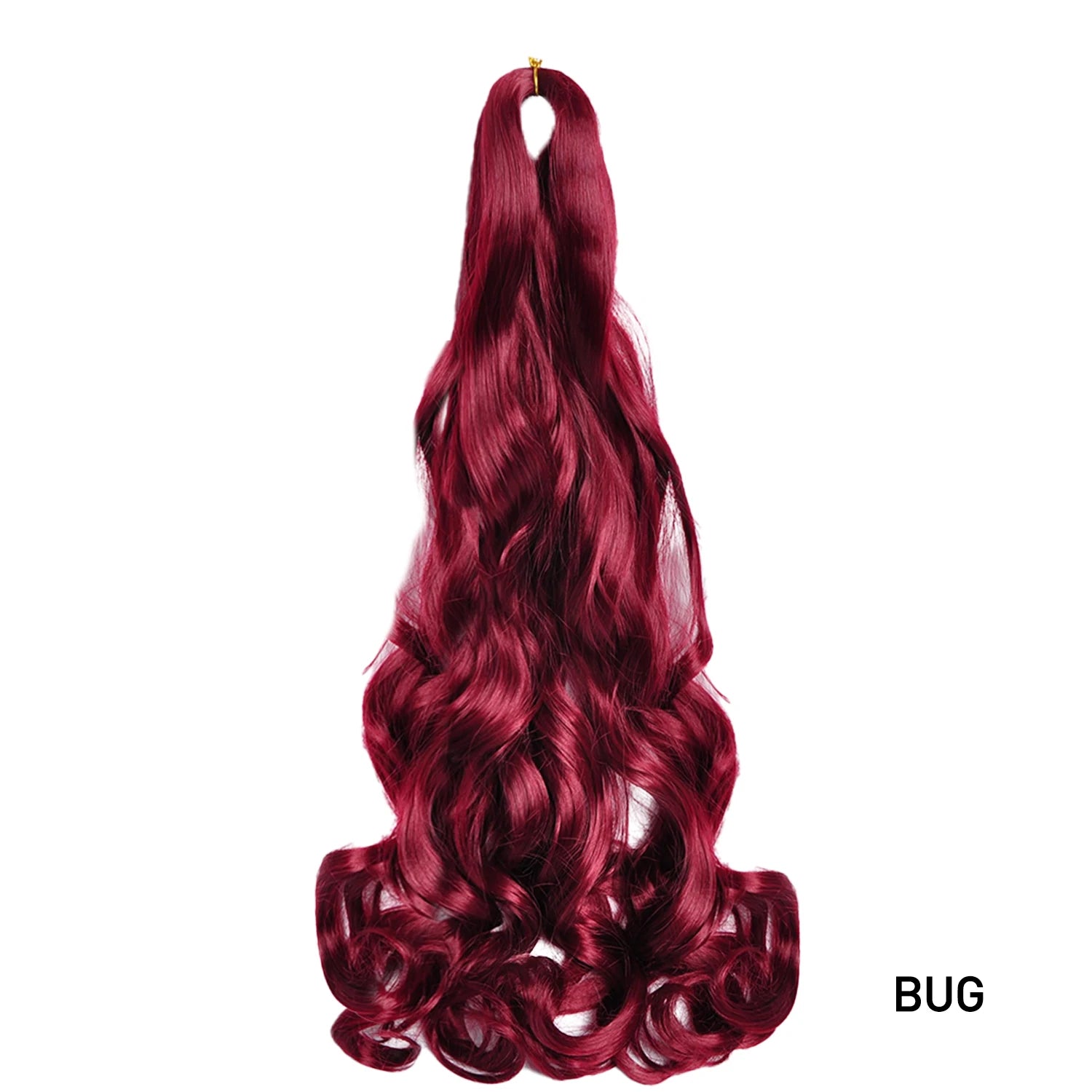 French Curly Crochet Braiding Hair Synthetic Loose Wave Ombre Braids Hair for Women Spiral Curls Pre Stretched Hair Extensions