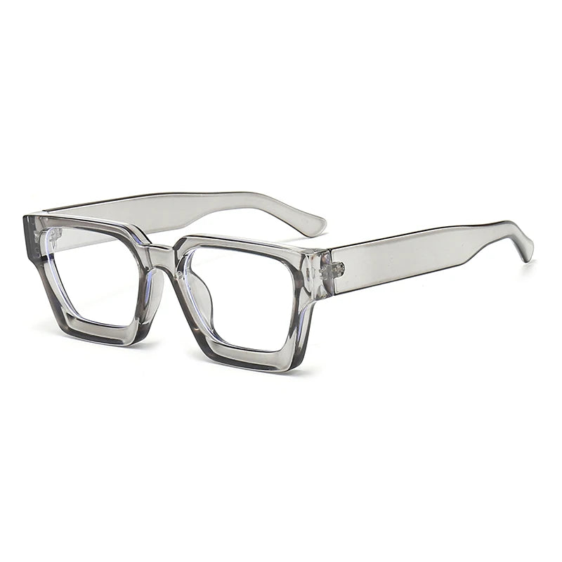 SHAUNA Retro Women Anti Blue Light Glasses Frame Fashion Men Square Optical Eyewear