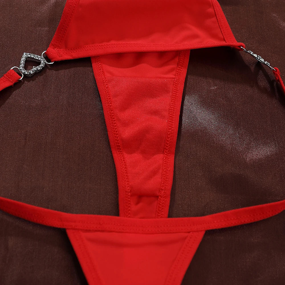 Women's Panties Fashion Heart Decor Sexy Women G-string Breathable Sexy Lingerie Erotic Elegant Female Sexy Lingerie For Women