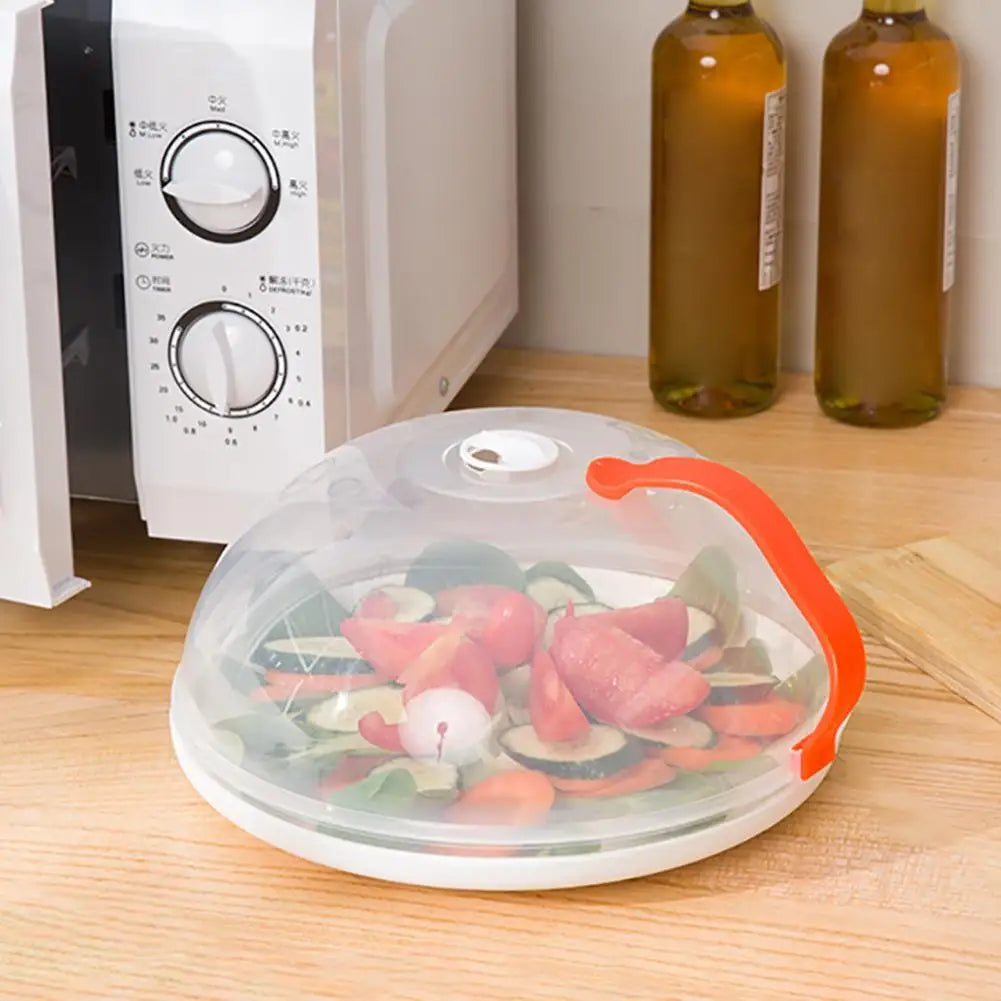 NEW Microwave Oil-proof Cover High Temperature Resistant Heating Cover Food Warming Cover with Steam Vent Fresh-keeping Cover