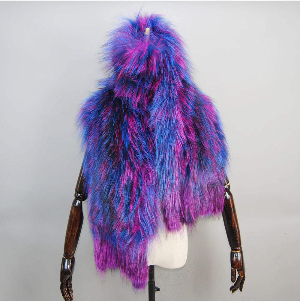 Hot Sale Genuine Fox Fur Shawl For Women Real Natural Fox Fur Female Capes And Wraps For Wedding Bride Winter Warm Outwear Scarf