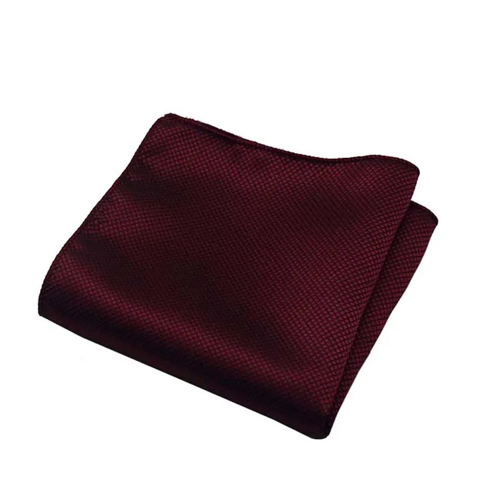 HUISHI Men's Hanky Jacquard Handkerchief Solid Plain Suits Pocket Square For Men Wedding Business Party Kanky Pocket Gifts