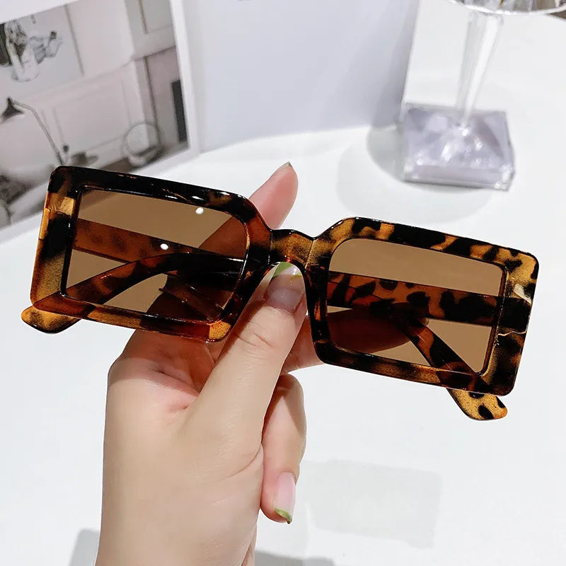 New Small Frame Rectangle Sunglasses Women's Fashion Jelly Color Sun Glasses Women Summer Travel Eyewear UV400 Oculos De Sol