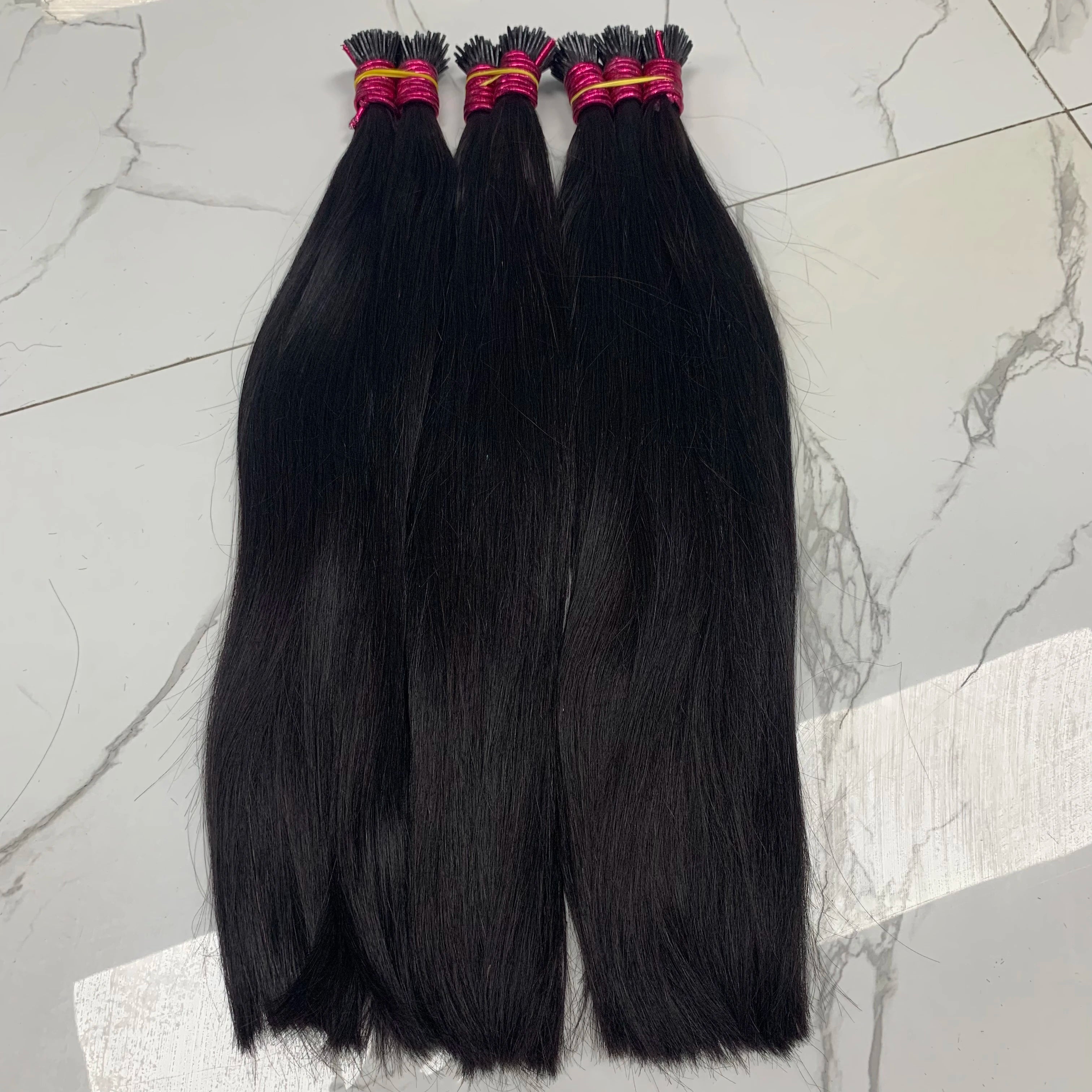 Straight ITIP Human Hair Extension 12A 100% Real Human Hair Extensions 0.8g/pc Capsule Keratin Human Fusion Hair Extension