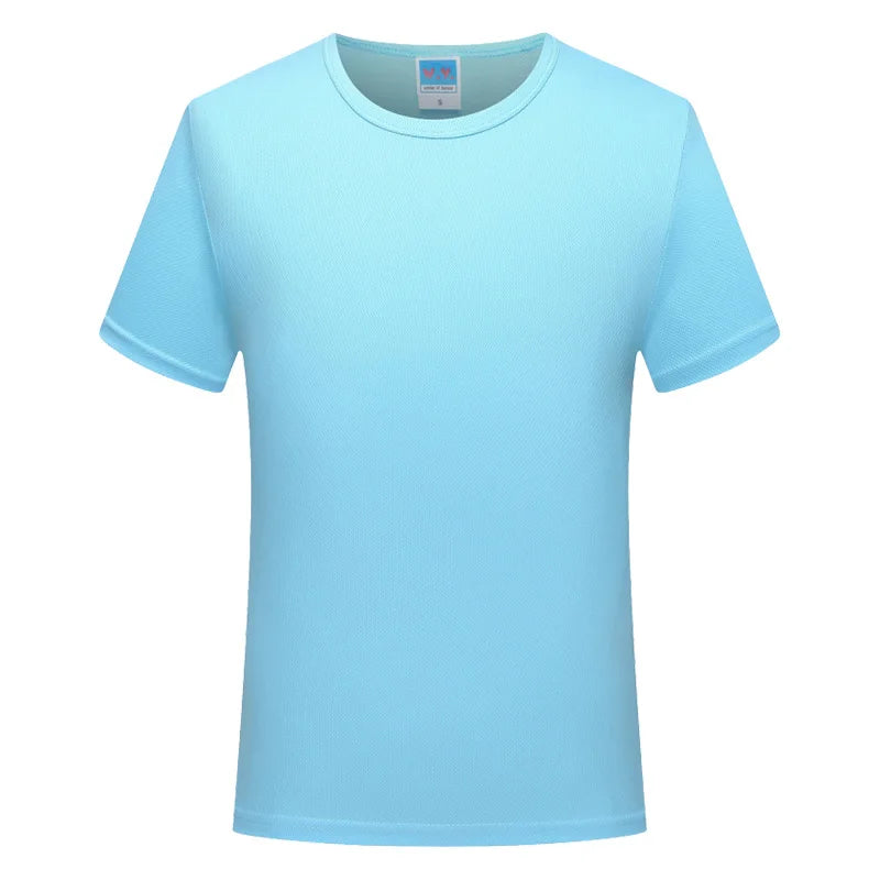 Quick-drying T-shirt  Breathable Round neck Top Solid Color Sports Men/Women Same Custom Printed Embroidery Print logo picture