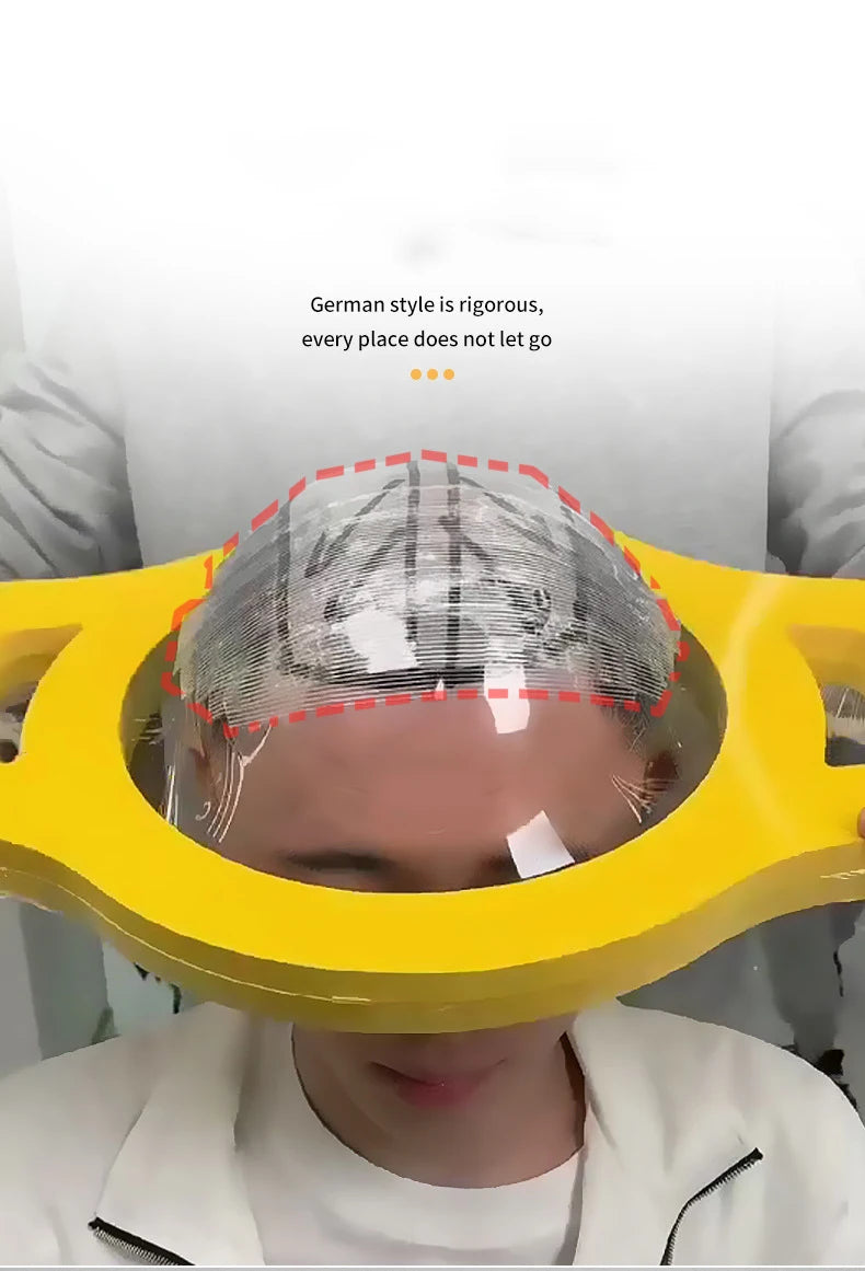Acrylic Head Template for Making Specific Topper and Toupee Wig Cap for Hair Guide Head Model for Hairpiece with tape