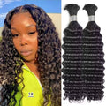Wholesale Red Deep Wave Hair Bulk for Boho Braids 100% Human Hair Extensions No Weft Blonde Red Curly 613 Vietnamese Hair 30inch