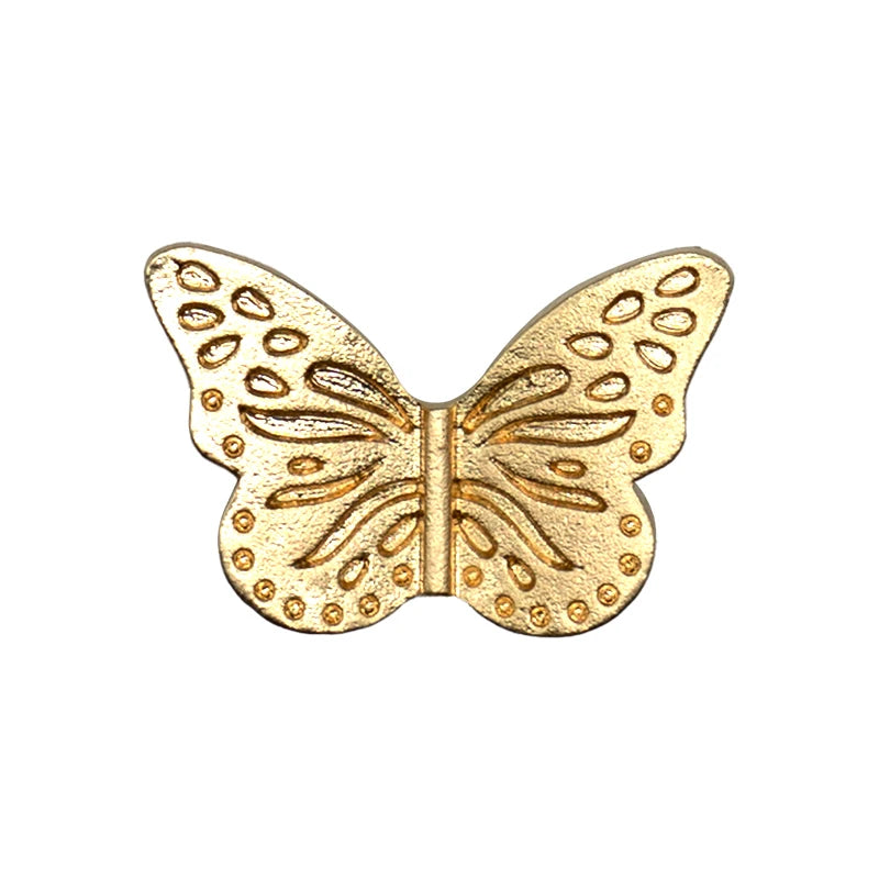 1pcs Golden Metal Shoe Charms Designer Shoe Decorations Luxury Shinning Butterfly Pins for Women Girls Sandal Accessories Buckle