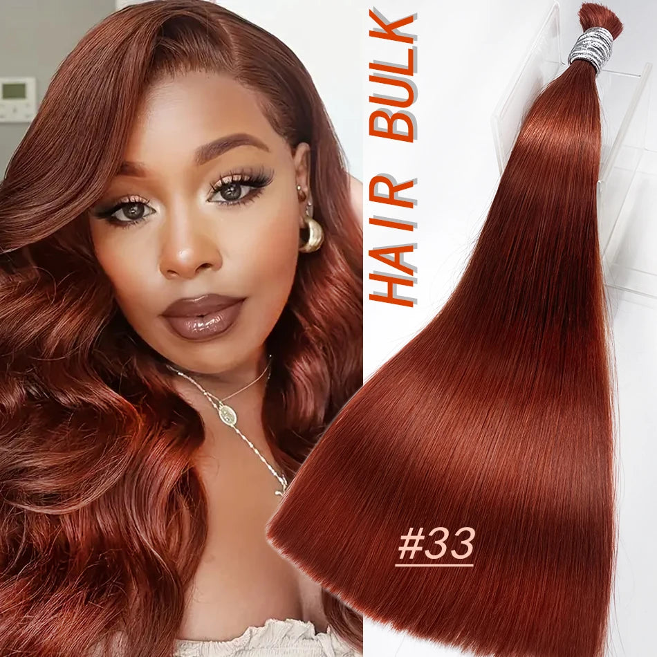 613 Striaght Human Hair No Weft 100% Virgin Bundles Highlight Original Bulk Extensions Russian Natural Unprocessed Blonde hair