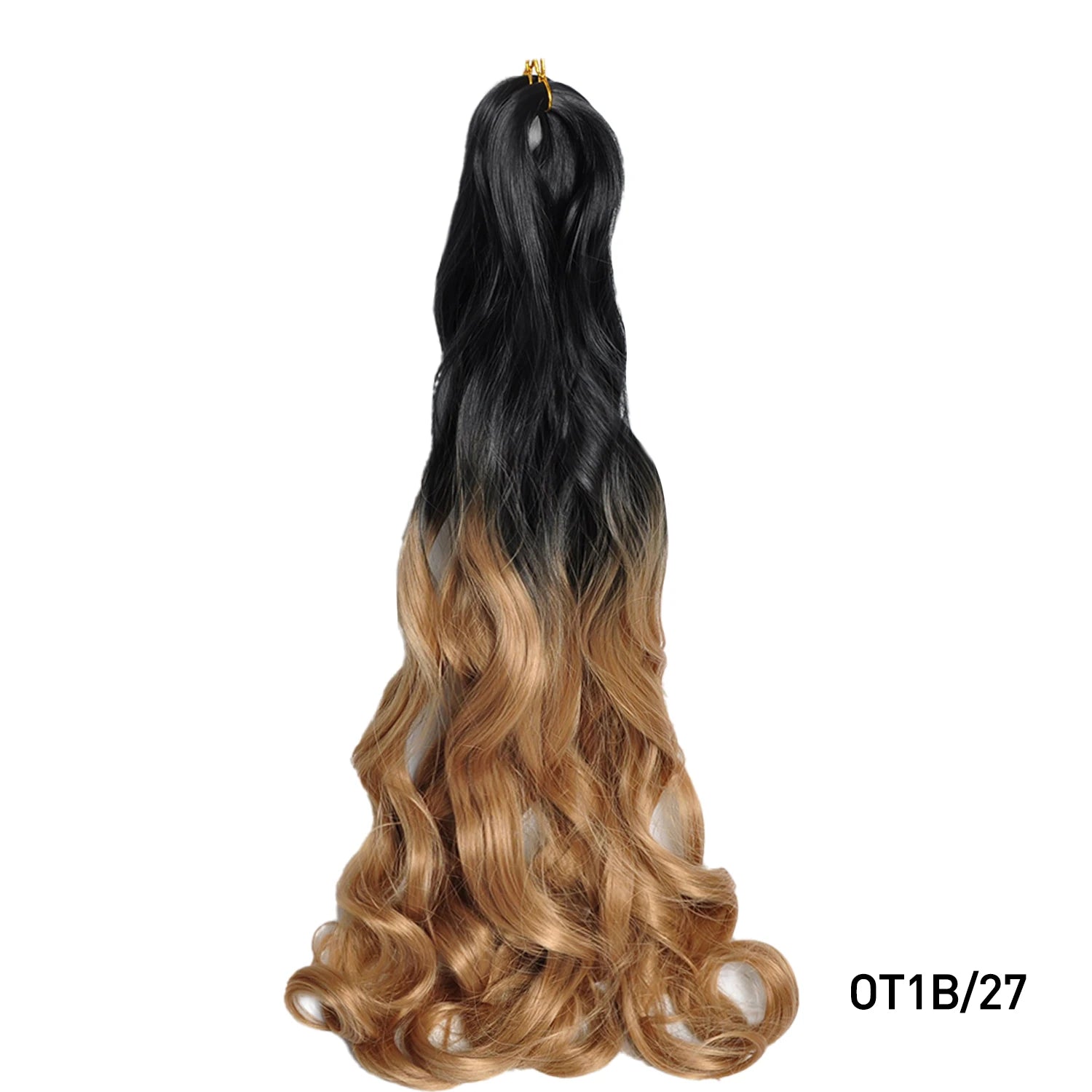 French Curls Braiding Hair Extensions 24Inch Synthetic Curl Hair Loose Wave Spiral Curl Crochet Hair Braids For Black Women