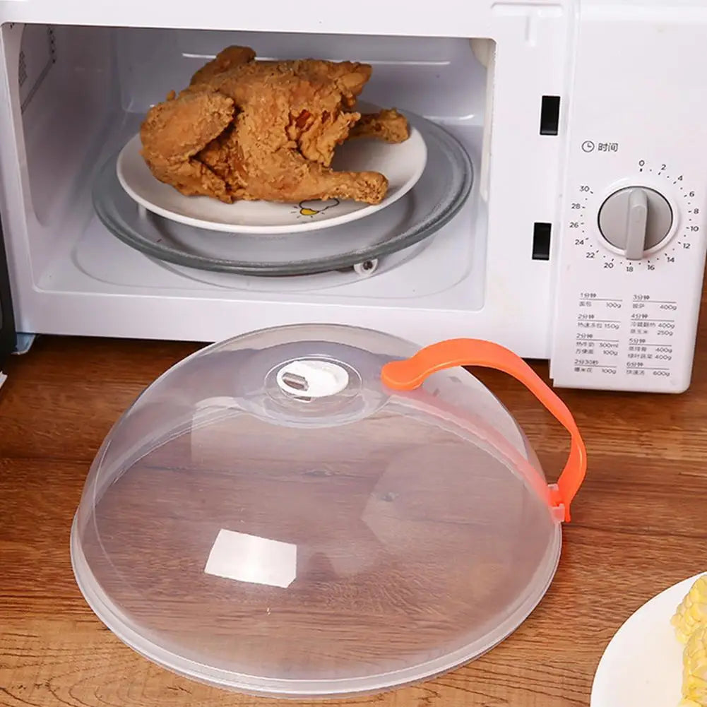 NEW Microwave Oil-proof Cover High Temperature Resistant Heating Cover Food Warming Cover with Steam Vent Fresh-keeping Cover