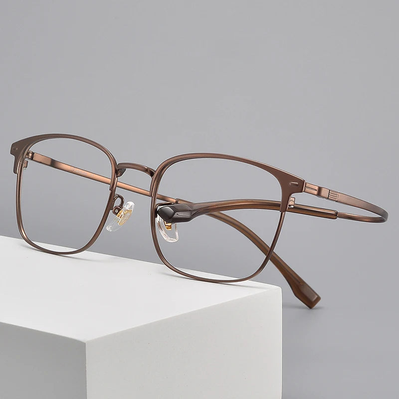 BCLEAR Men Women Retro Glasses Frame Ultra-light Titanium Myopia Glasses Optical Prescription Fashion Desgin Eyeglasses Frame