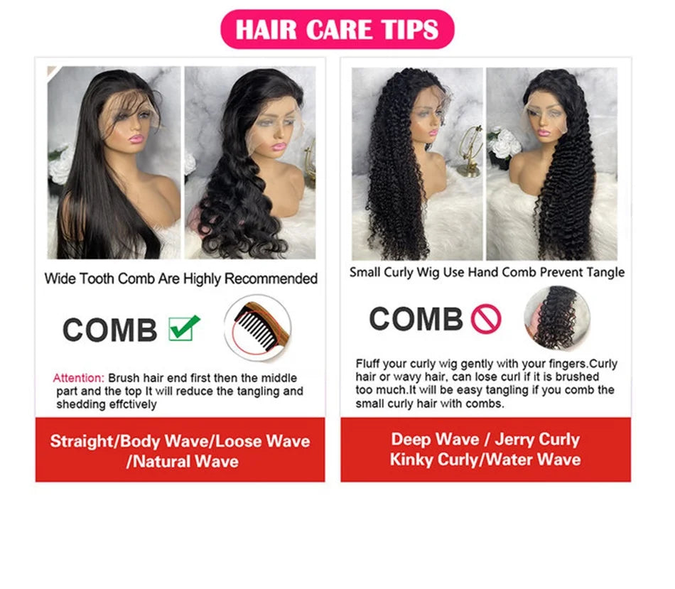 40 Inch Body Wave 13x6 HD Transparent Lace Frontal Wig Human Hair 13x4 Lace Front Wig Brazilian Pre Plucked Lace For Black Women
