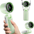 MEUYAG Portable 3-in-1 Turbo Handheld Fan, 5 High-Speed Settings, 3600mAh Power, Digital Screen, Foldable USB/Type-C Charge