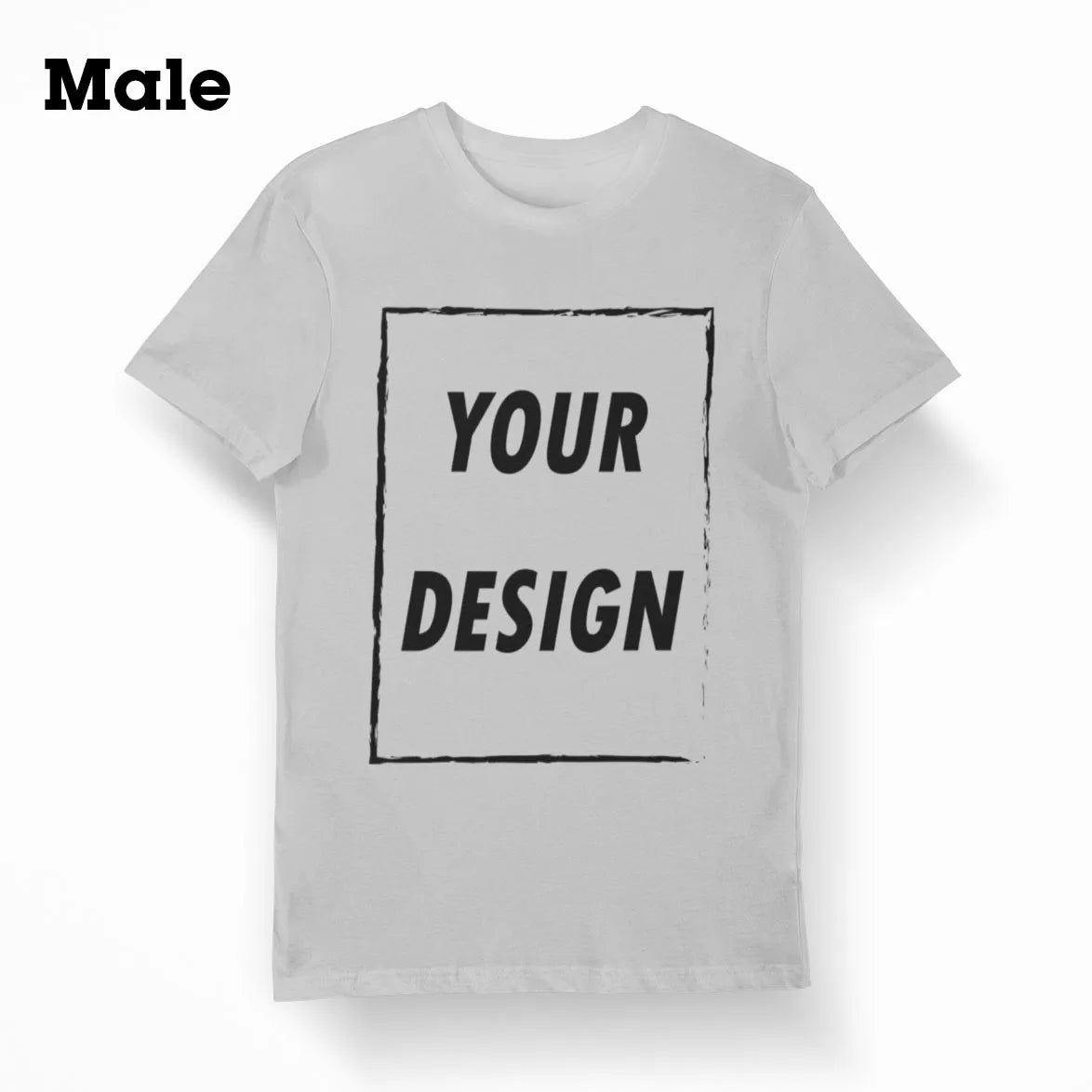 Free Shipping From US Customizable Male Female Short Sleeve