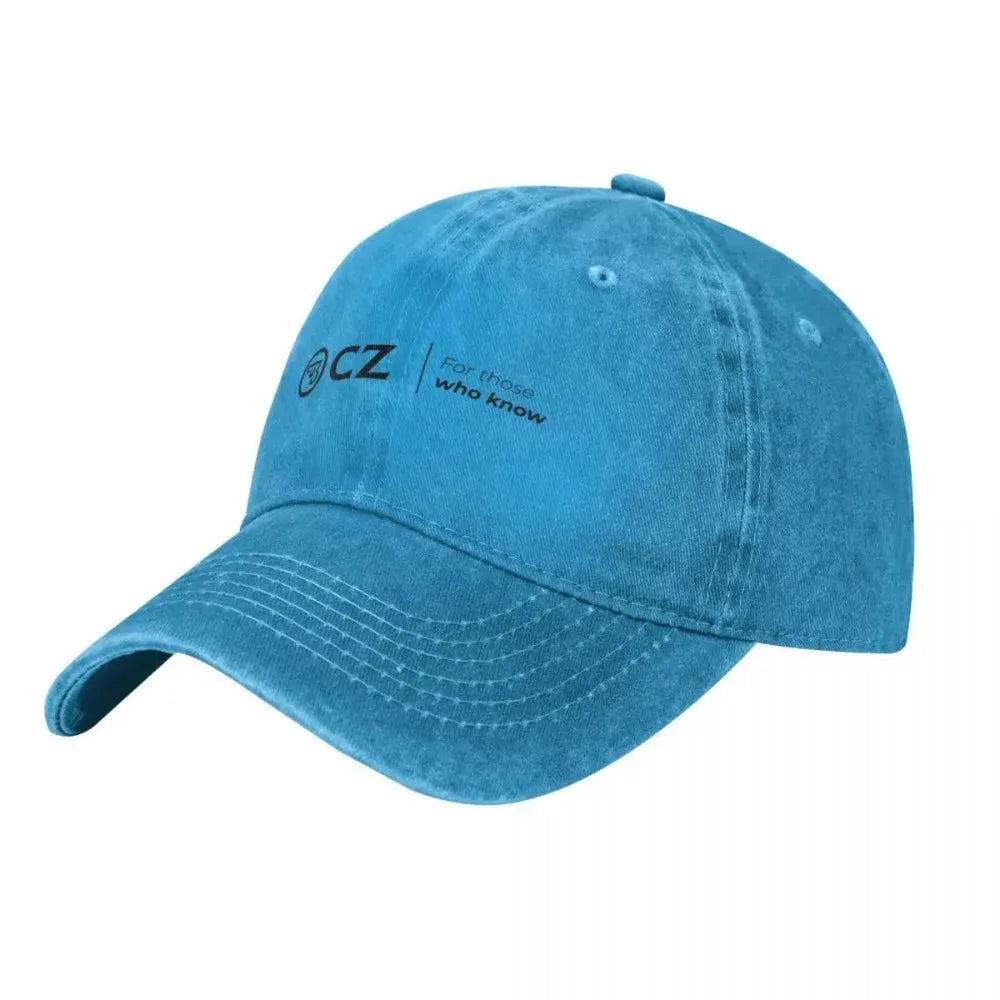 Ceska Zbrojovka CZ Men Women Baseball Cap Distressed Denim Hats Cap Vintage Outdoor Travel Adjustable Fashion Cap