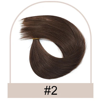 Clip In One Piece Human Hair Extensions 100% Straight Brazilian Human Remy Hair Natural Color Light Blond Ombre Dark Brown 613#