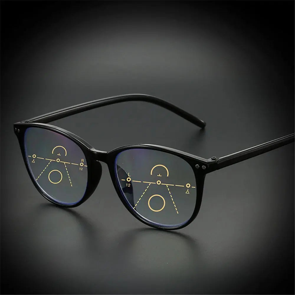 1PC Progressive Multifocus Reading Glasses Blue Light Blocking Computer Glasses Fashion Readers Eyewear With Spring Hinge